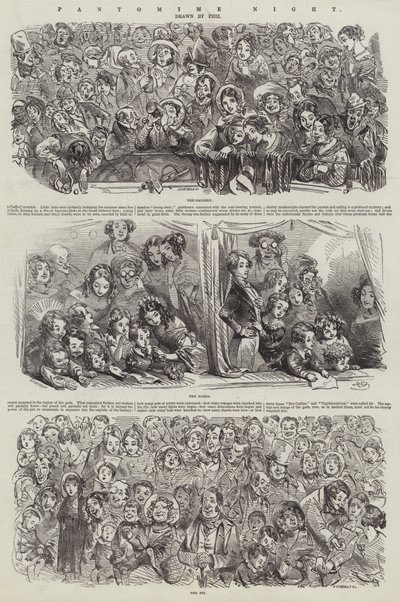 Pantomime Night by Hablot Knight Browne